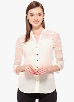 ITI Beige Embroidered Shirt