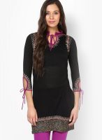 Ira Soleil Viscose Black Kurti