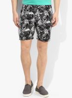 Jack & Jones Black Printed Shorts