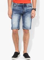 Jack & Jones Blue Washed Shorts