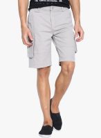 Jogur Grey Solid Shorts