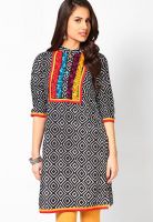 Kurti'S Black Embroidered Kurtis