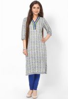 Kurti'S Blue Printed Kurta