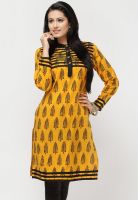 Kurti'S Yellow Printed Kurtis