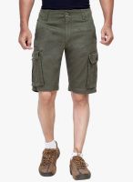 London Bee Green Solid Shorts
