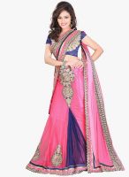 Lookslady Pink Embroidered Saree
