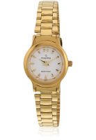 Maxima 04621Cmly Golden/White Analog Watch