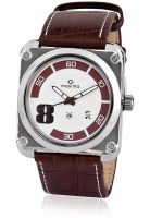 Maxima 24802LMGI Brown/Silver Analog Watch