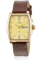 Maxima 28040Lmgy Brown/Golden Analog Watch