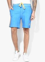 Monteil & Munero Blue Solid Shorts