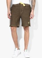 Monteil & Munero Brown Solid Shorts