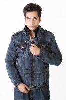 Nomkler Full Sleeve Solid Men's Denim Denim Jacket