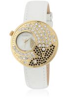 Playboy Pb-10743-D - White/Golden Analog Watch