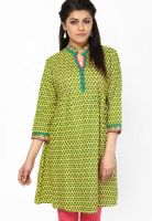 Prakhya Yellow Printed Kurta