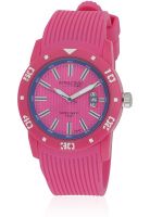 Q&Q Attractive Jellybeans Db02J006Y Pink/Red Analog Watch