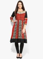 Rangmanch By Pantaloons Maroon Printed Kurtas