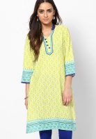 Rangriti Lemon Printed Kurtis