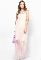 Rena Love Pink Colored Printed Maxi Dress