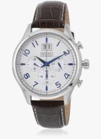 Seiko SPC155P1 Brown/White Chronograph Watch