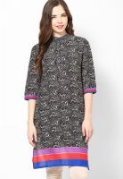 Shree Black Printed Kurtis