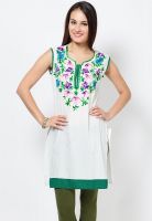 Shree Cream Printed Kurtis