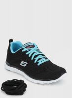 Skechers Flex Appeal - Obvious Black Running Shoes