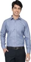Spaky Men's Solid Formal Blue Shirt