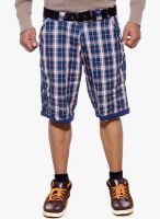 Sports 52 Wear Blue Checks Shorts