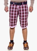 Sports 52 Wear Pink Checks Shorts