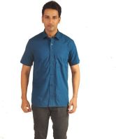 Sterling Men's Checkered Formal Blue Shirt