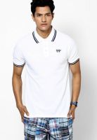 TBASE White Polo T-Shirt