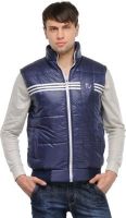 TSX Sleeveless Solid, Striped Men's Quilted Jacket
