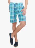 The Cotton Company Blue Checks Shorts