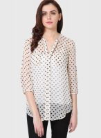 The gud look Cream Printed Shirt