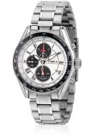 Timex No03 Silver/White Chronograph Watch