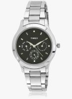 Timex Ti000q80400-Sor Silver/Black Analog Watch