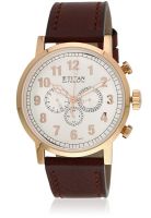 Titan 9498Wl01J Brown/White Chronograph Watch