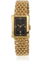 Titan Nb1927Ym06 Golden/Black Analog Watch