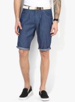 Tom Tailor Blue Printed Shorts