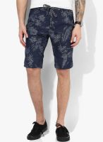 Tom Tailor Blue Printed Shorts