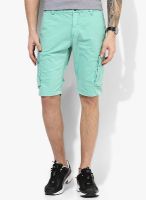Tom Tailor Blue Solid Shorts