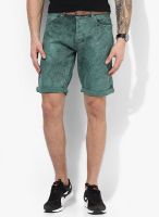 Tom Tailor Green Washed Shorts