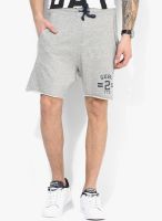 Tom Tailor Grey Melange Solid Short