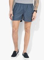 Tom Tailor Navy Blue Printed Shorts