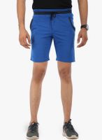 WYM Blue Solid Shorts