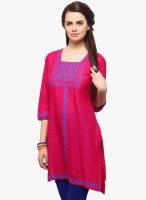 Yepme Pink Printed Kurtis