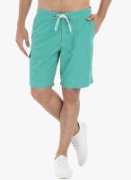 Zobello Aqua Blue Solid Swim Short
