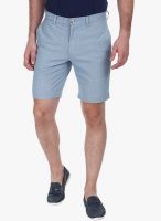 Zobello Blue Solid Shorts