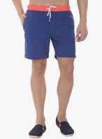 Zobello Blue Solid Swim Short