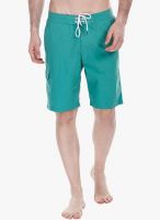 Zobello Blue Solid Swim Short